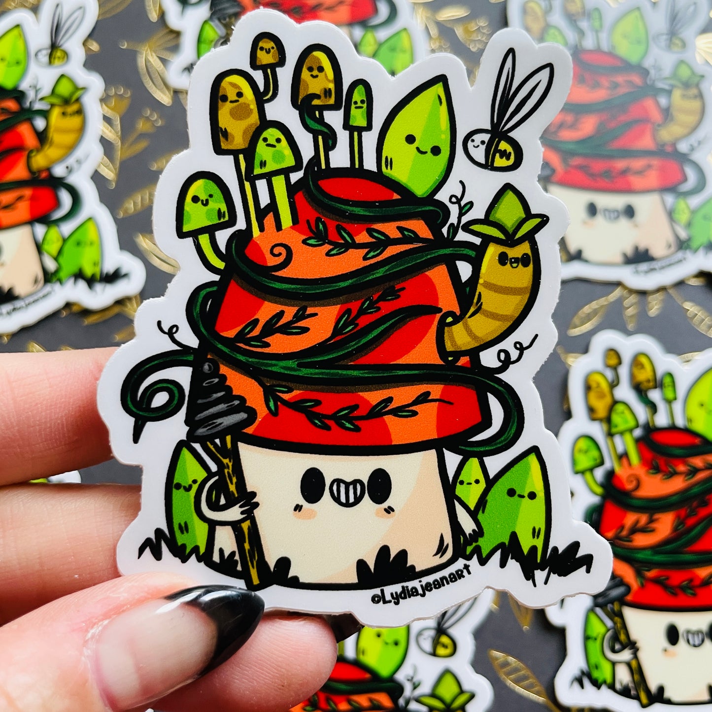 Mushroom Warrior Sticker