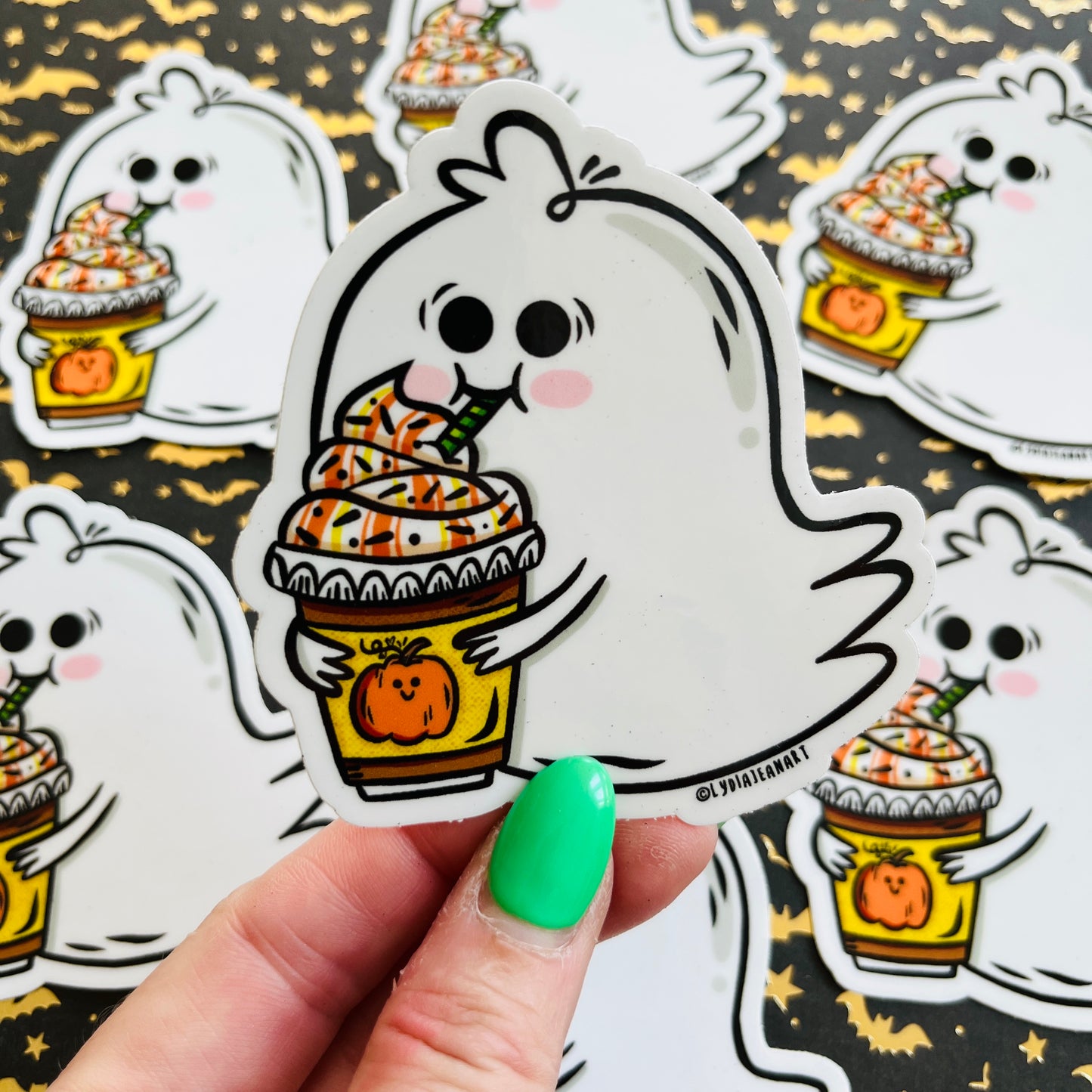 Pumpkin Spice Ghostie Vinyl Sticker