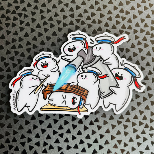 Naughty Marshmallow Babies Vinyl Sticker