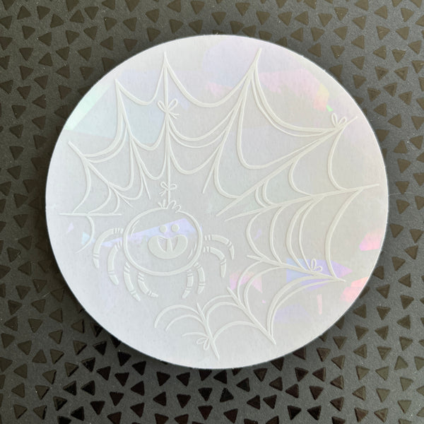 Rainbow Maker Spiderweb Vinyl Sticker