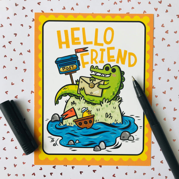 Sending Hellos Postcard Set