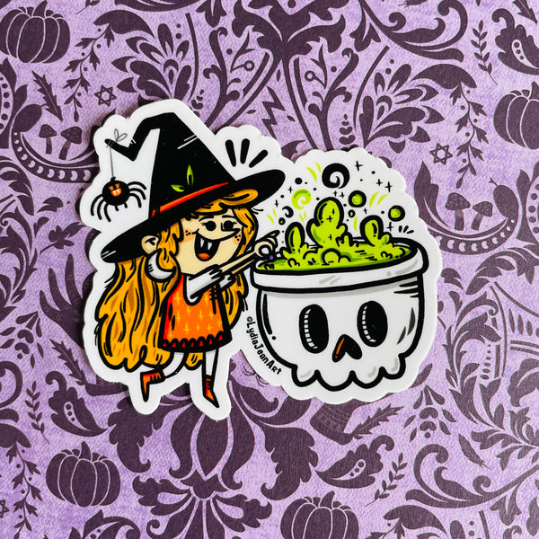 Little Witch Vinyl Sticker