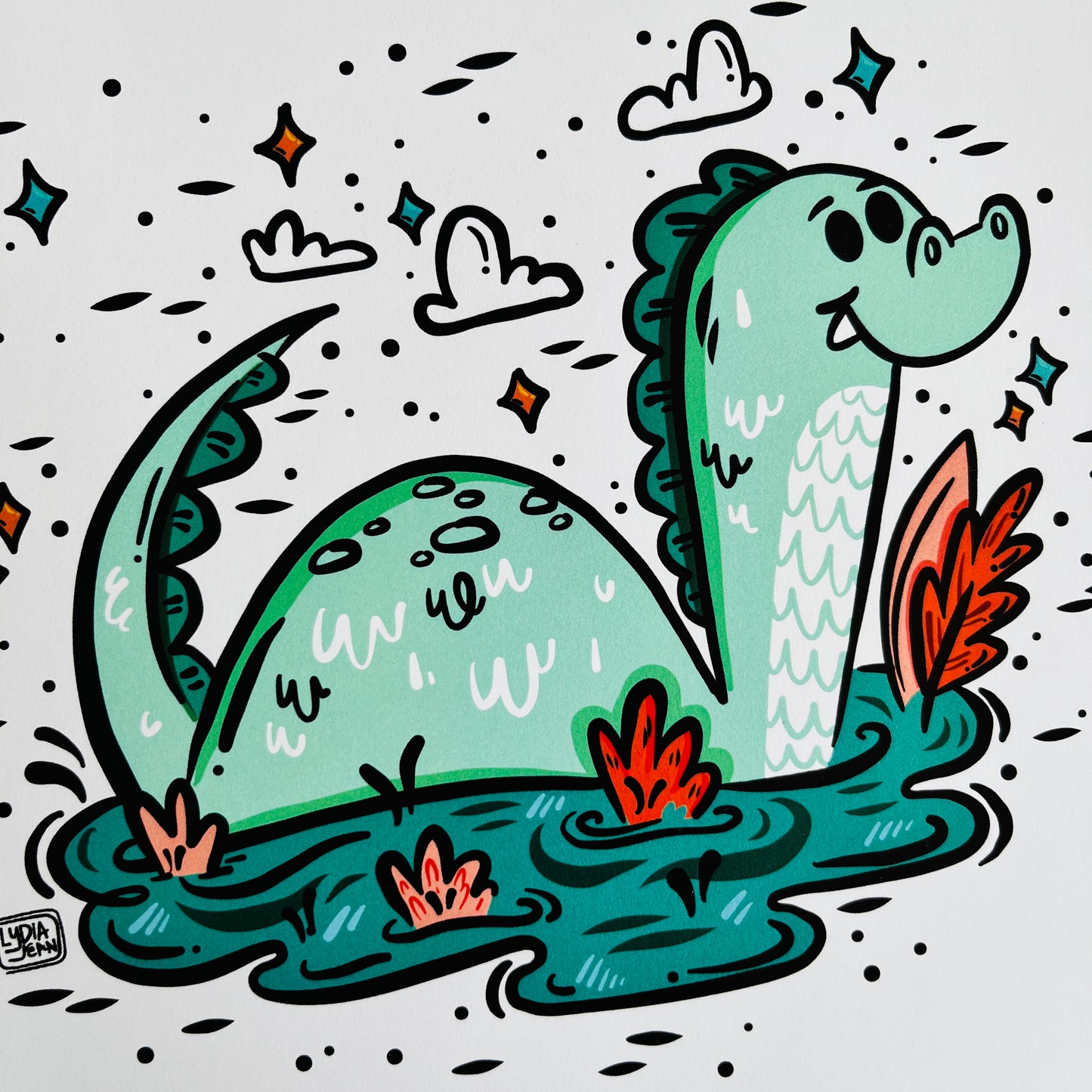 Nessie Art Print