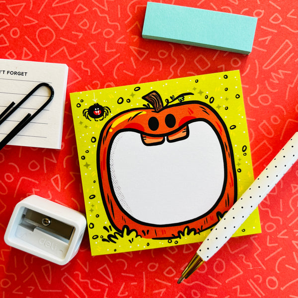 Pumpkin Mouth Post It Sticky Notes