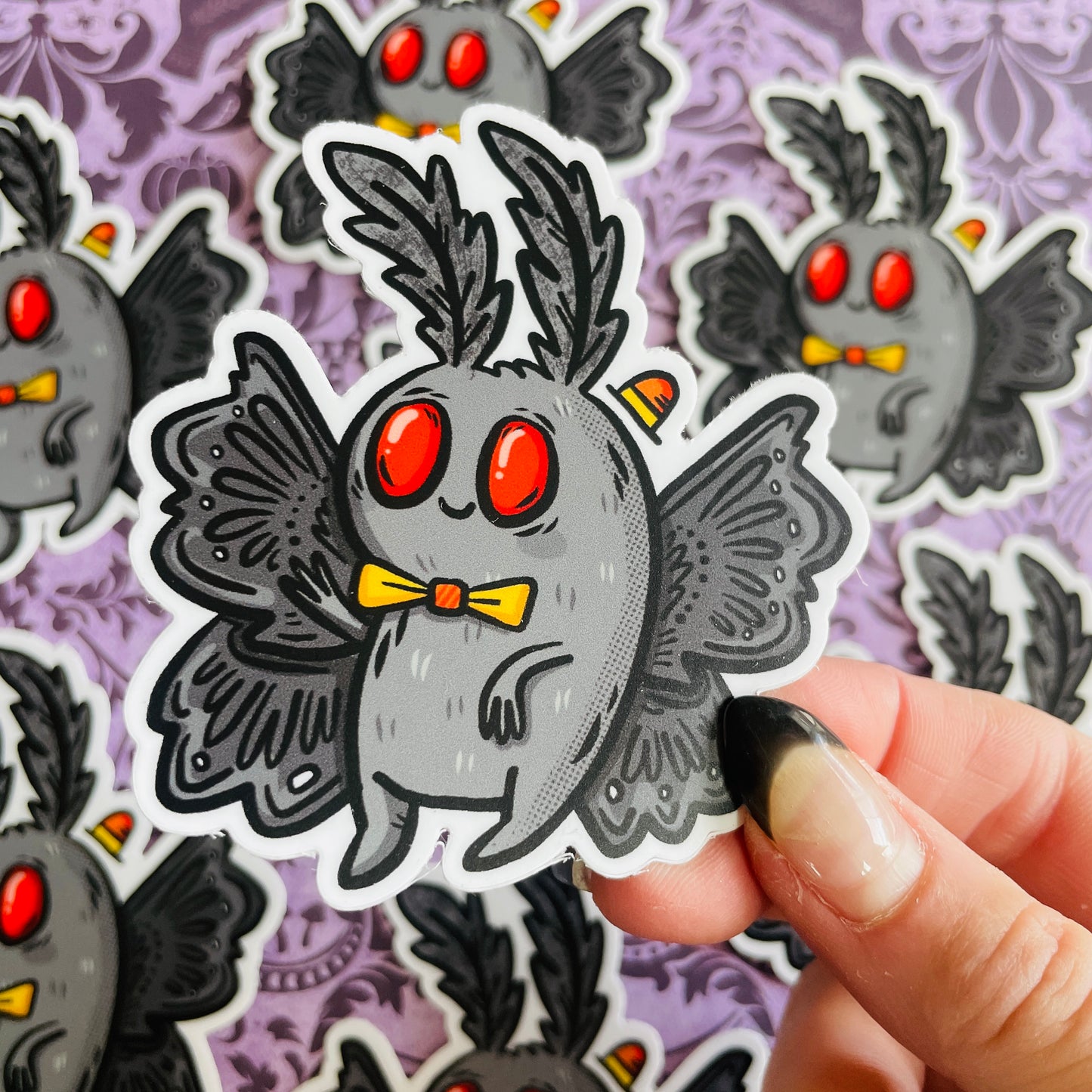 Dapper Mothman Vinyl Sticker