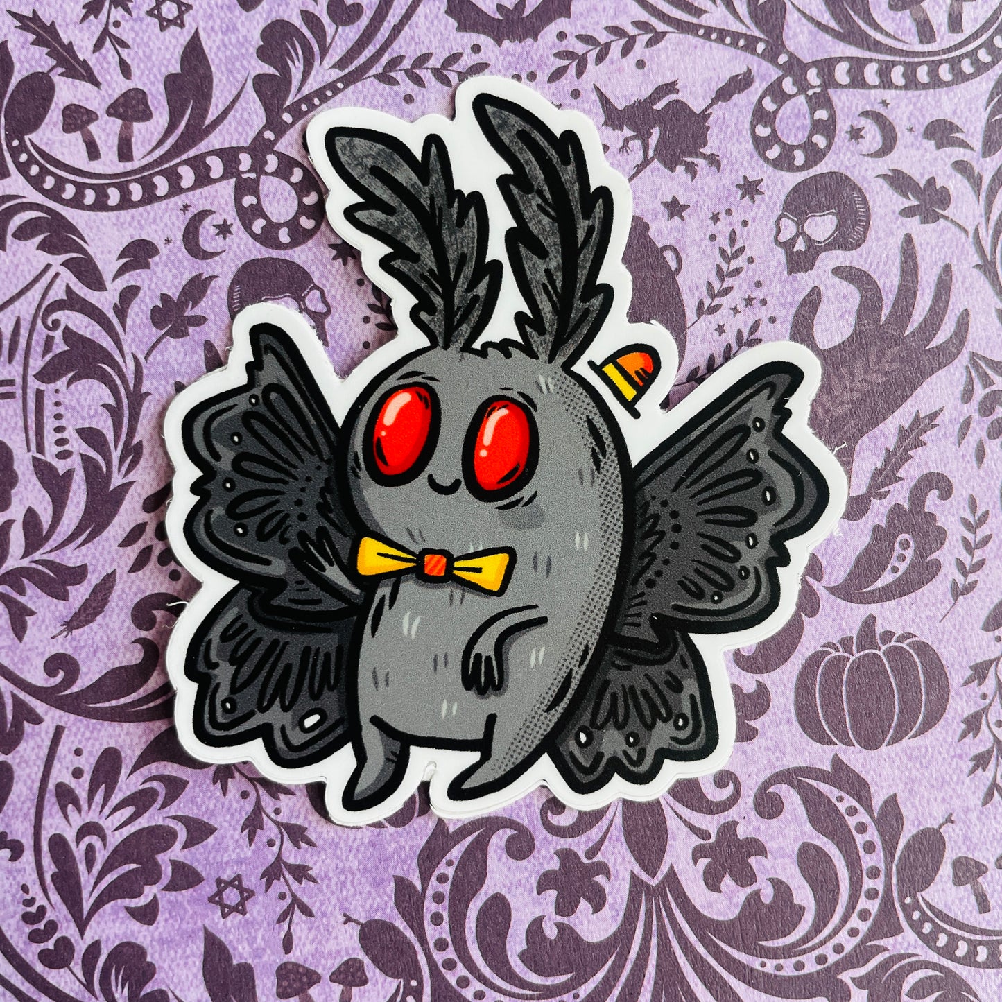 Dapper Mothman Vinyl Sticker