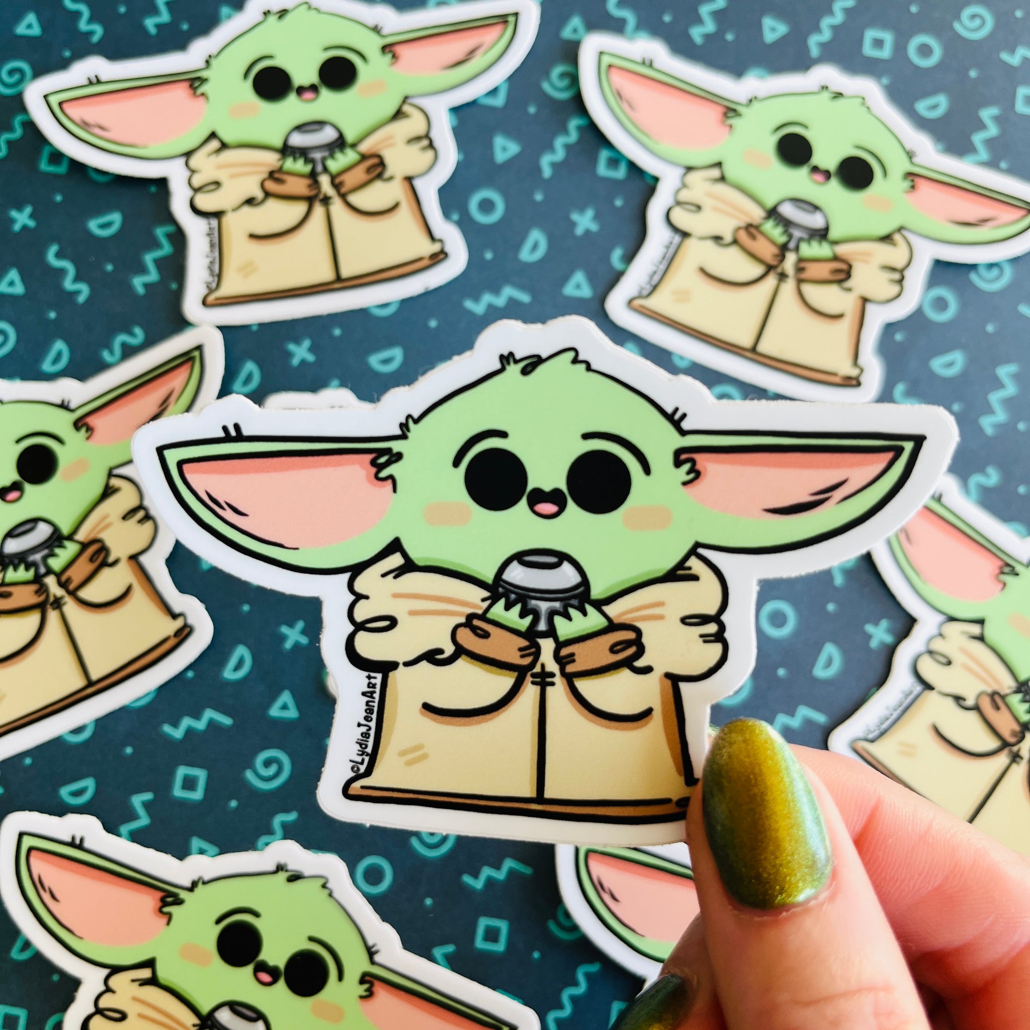 Space Gremlin with knob Vinyl Sticker