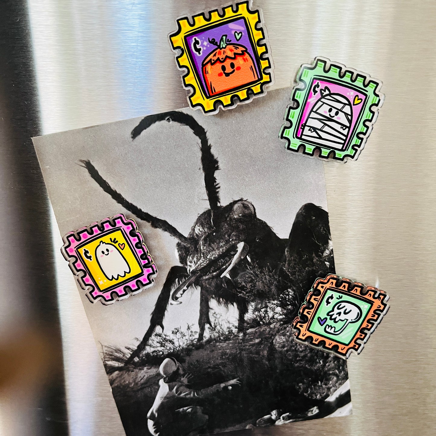 Spooky Stamps Magnet Set