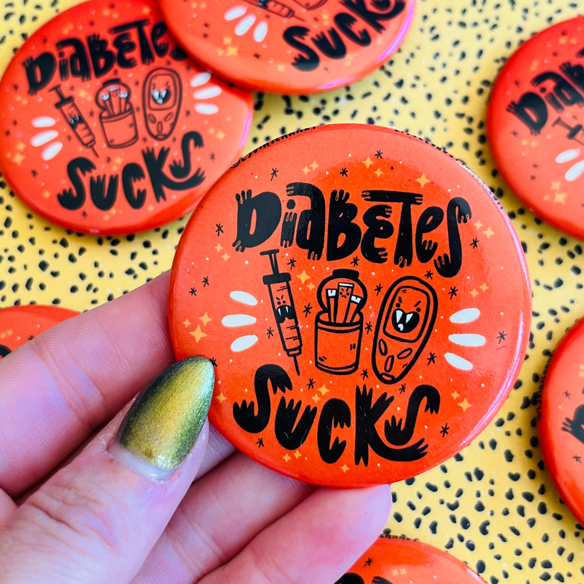 Jumbo Diabetes Sucks Button