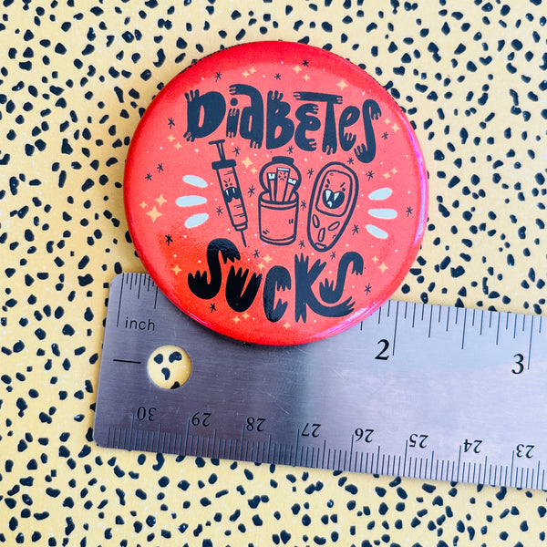 Jumbo Diabetes Sucks Button