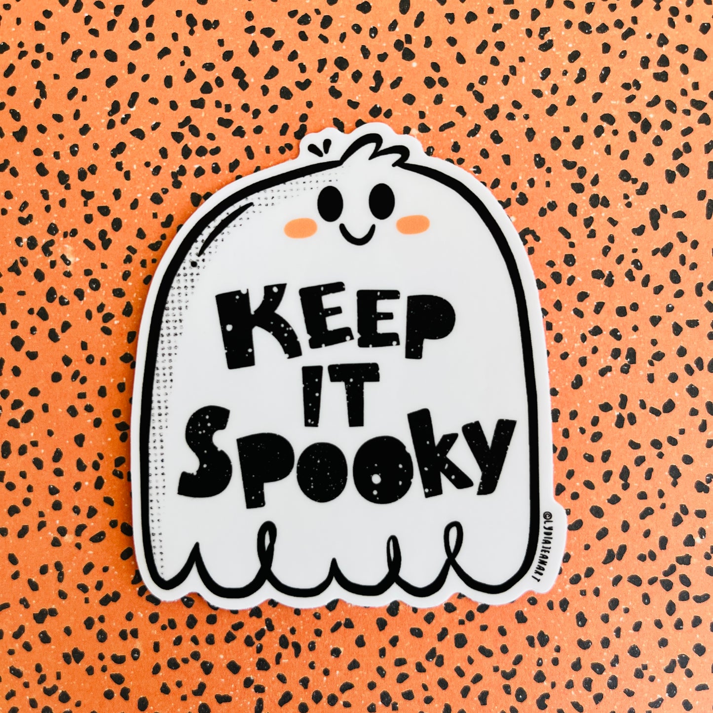 Keep It Spooky Ghost Vinyl Sticker