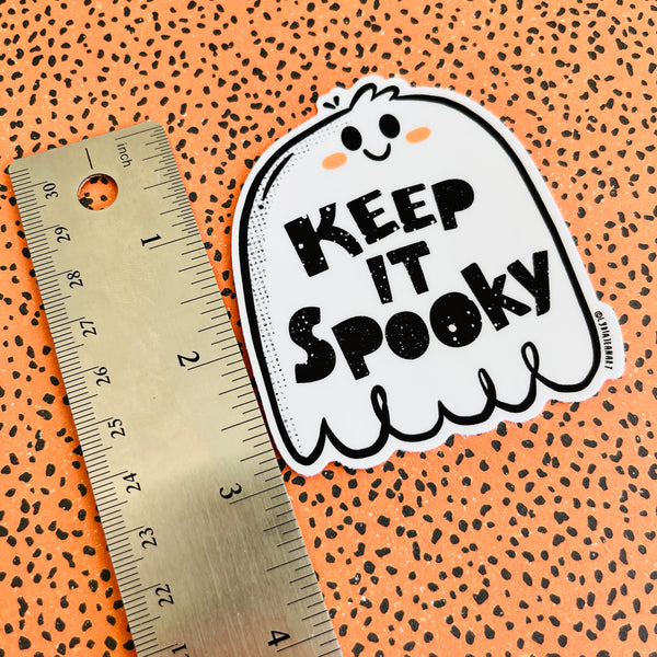 Keep It Spooky Ghost Vinyl Sticker