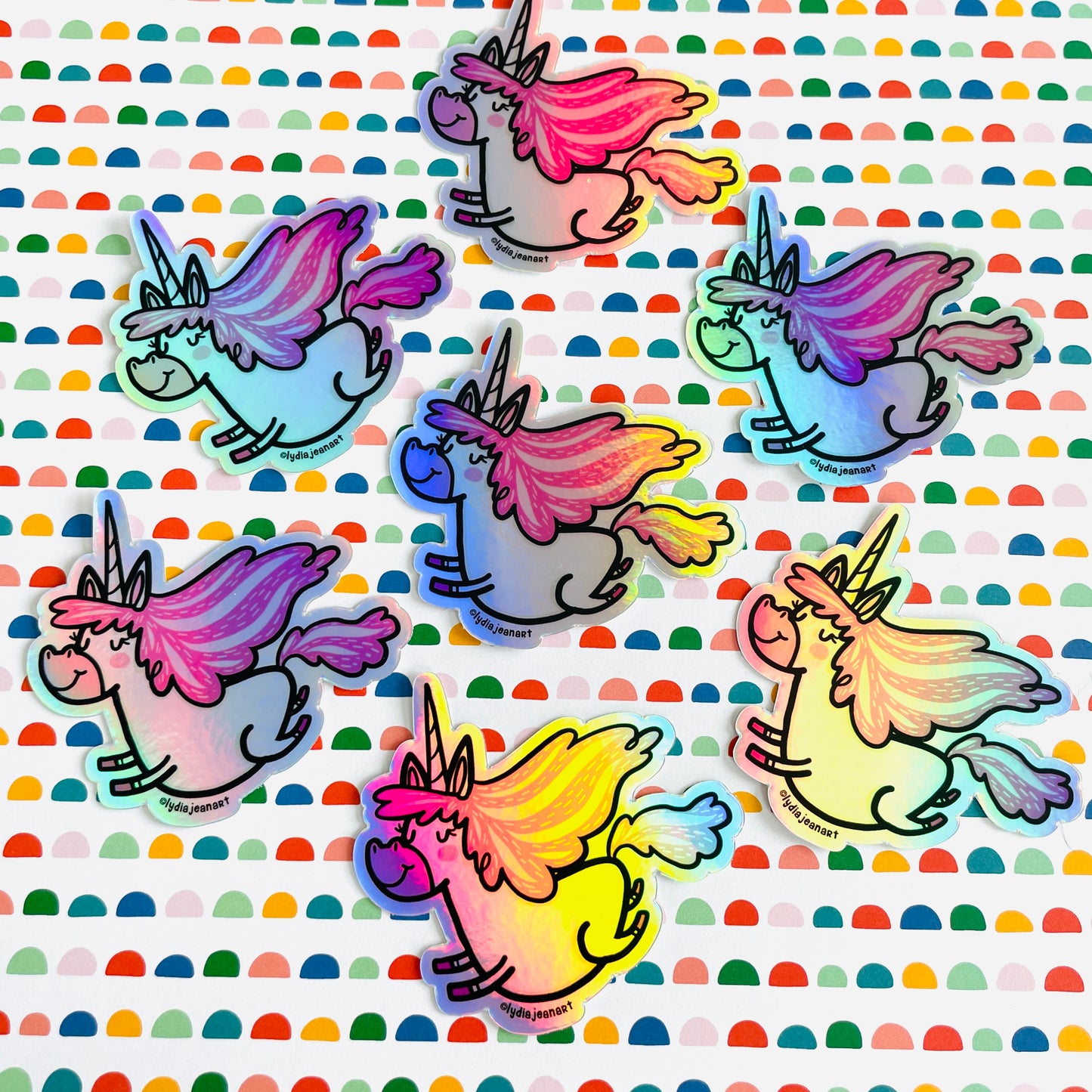 Holographic Unicorn Vinyl Sticker