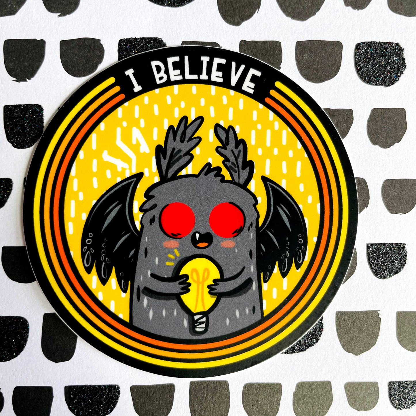 Mothman Believer Vinyl Sticker