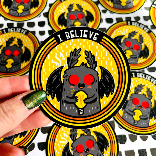 Mothman Believer Vinyl Sticker