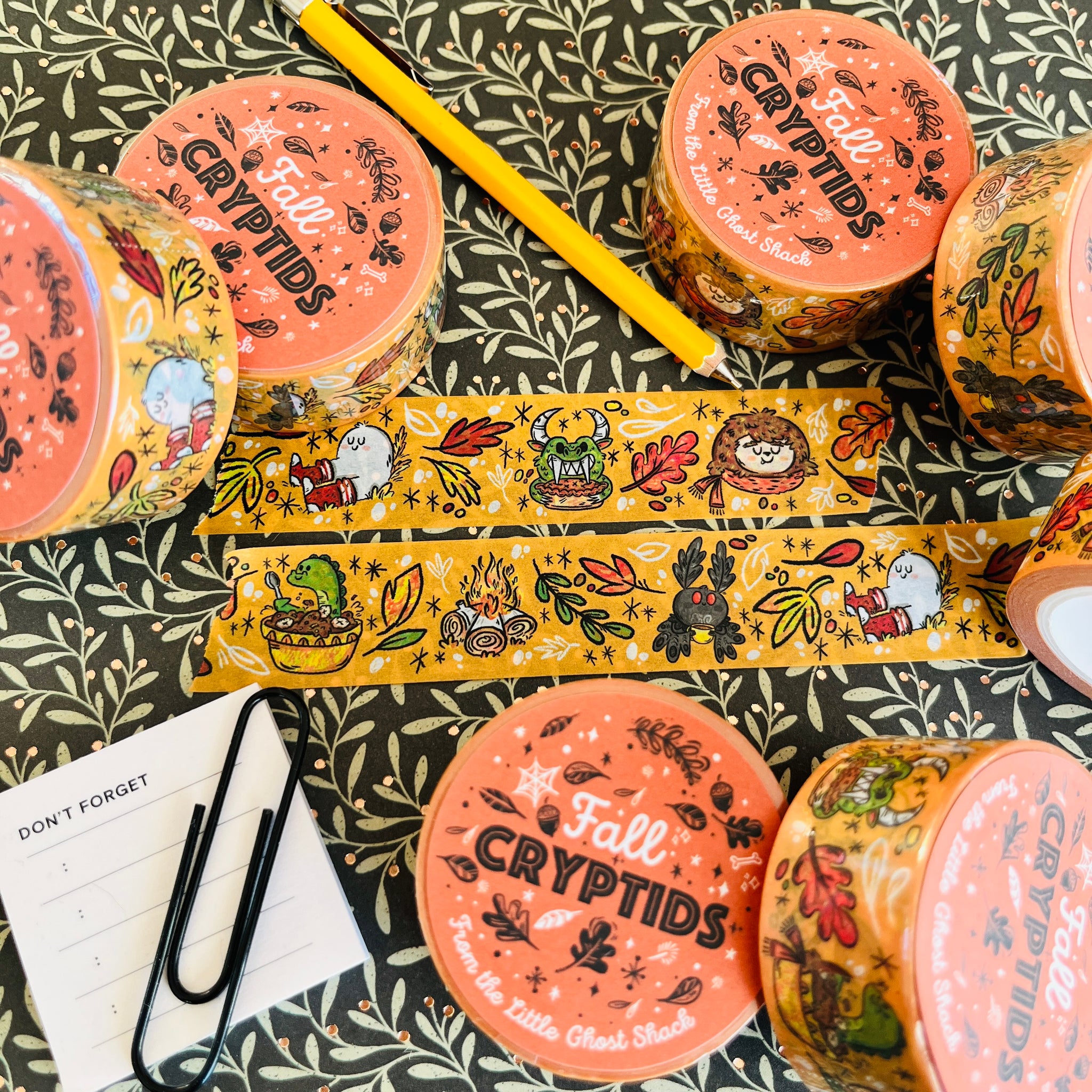 Fall Cryptids Washi Tape