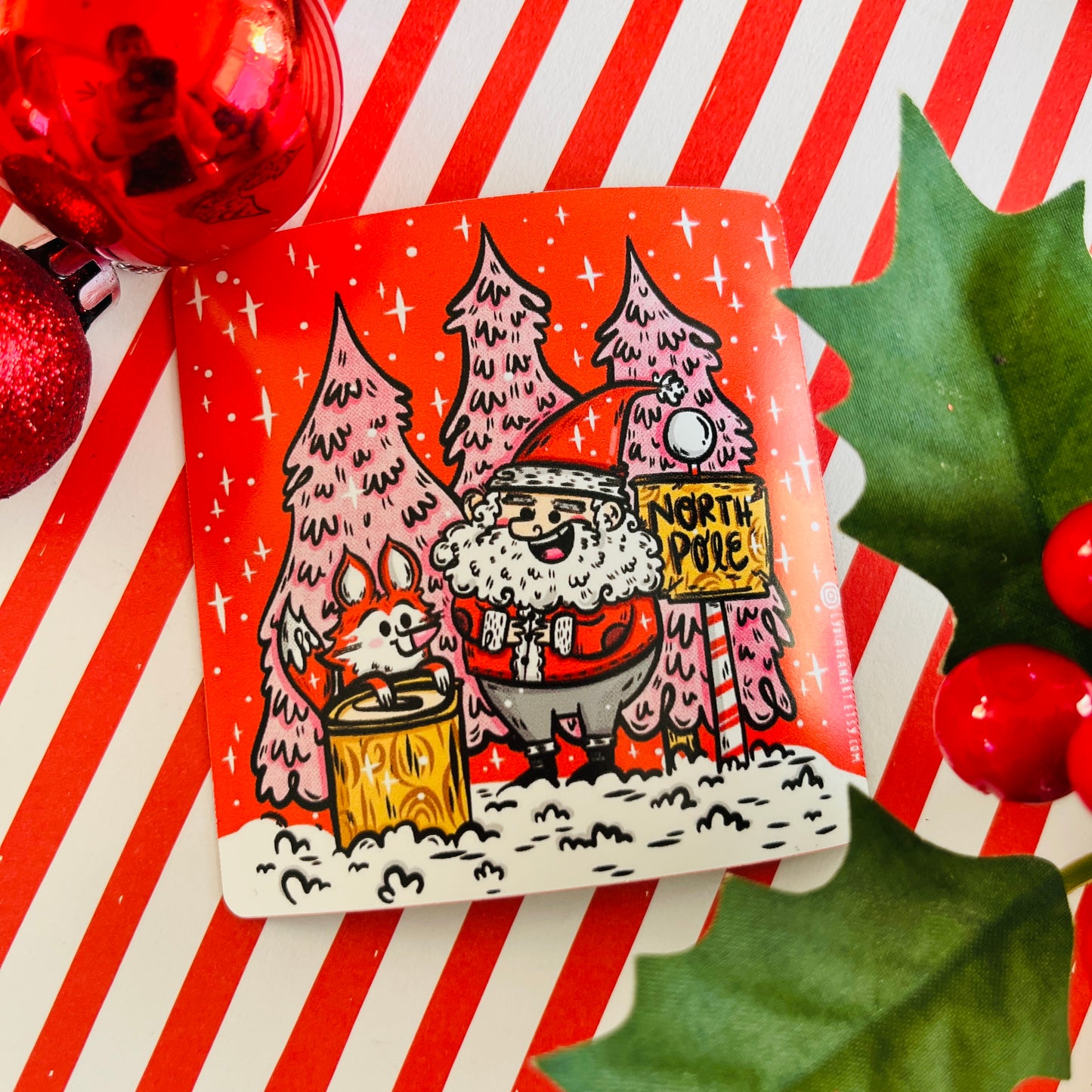 Holiday Friends Festive Magnet Set