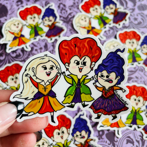 "Witch Sisters" Vinyl Sticker