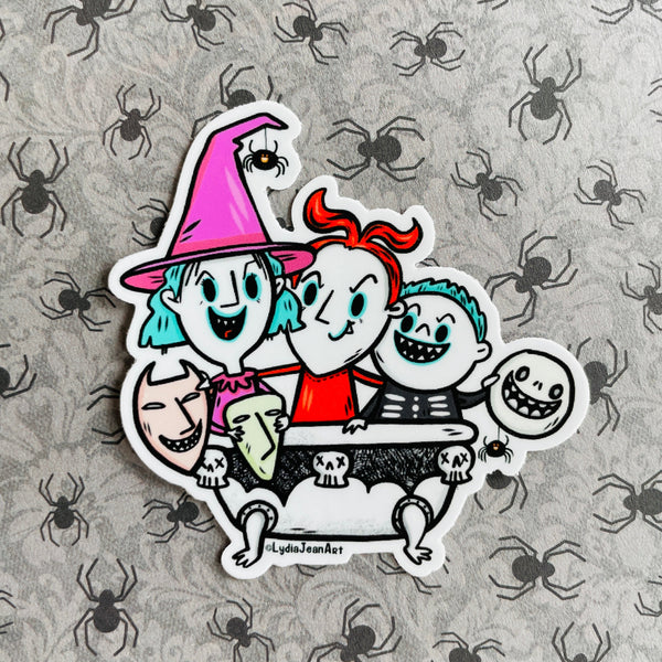 The Trick or Treaters Vinyl Sticker