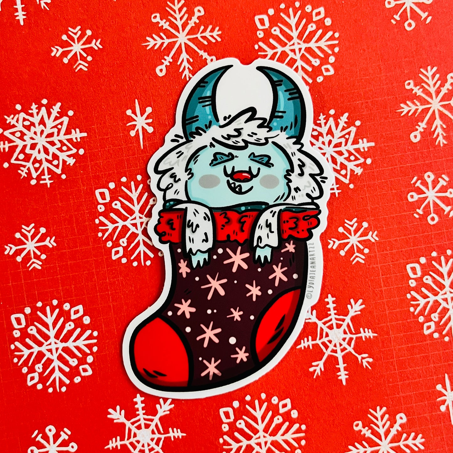 Holiday Yetis Vinyl Sticker Singles or Set