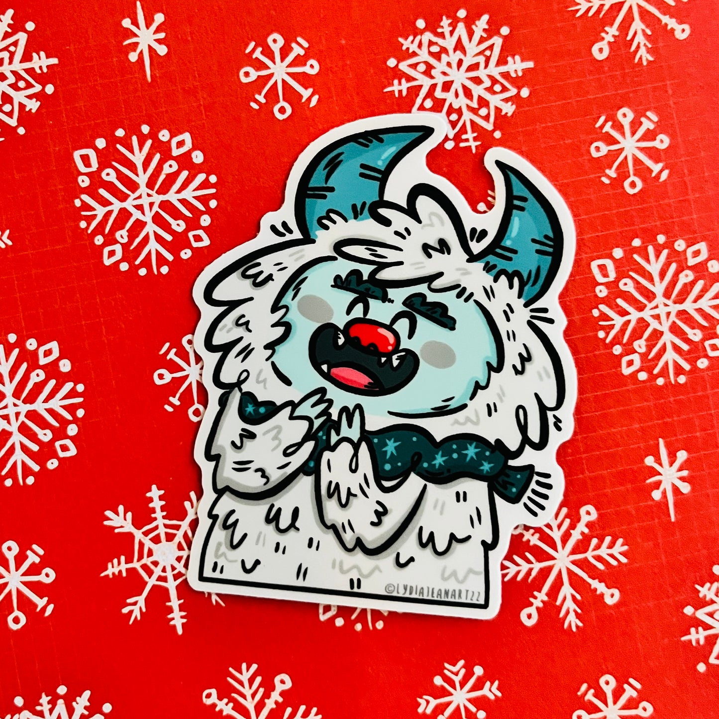 Holiday Yetis Vinyl Sticker Singles or Set