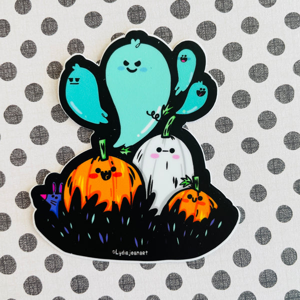 "Haunted Pumpkin Patch" Vinyl Sticker
