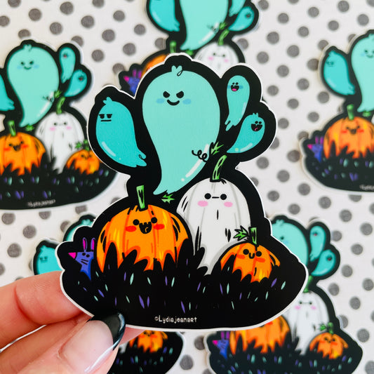 "Haunted Pumpkin Patch" Vinyl Sticker