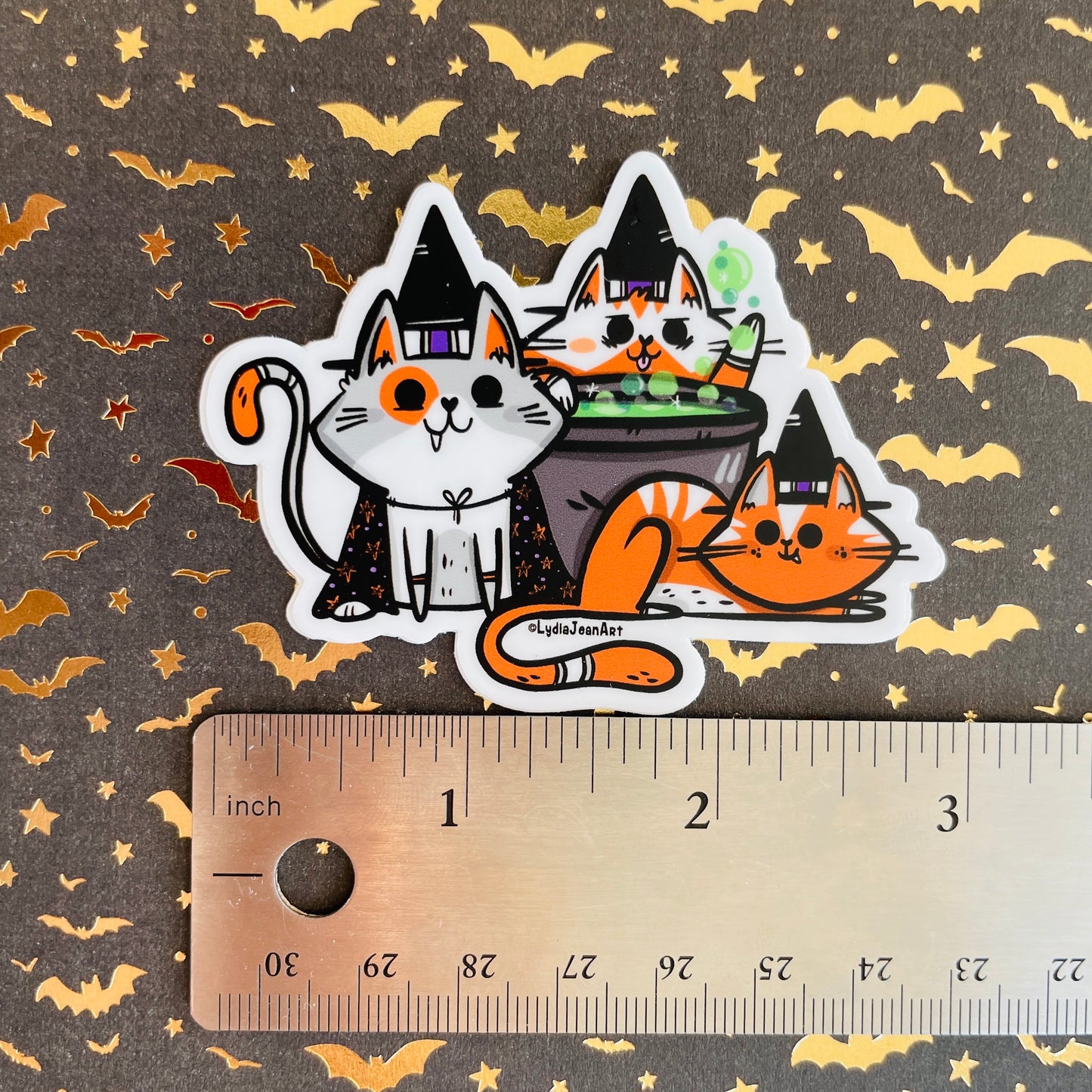 "Witchy Kittens" Vinyl Sticker