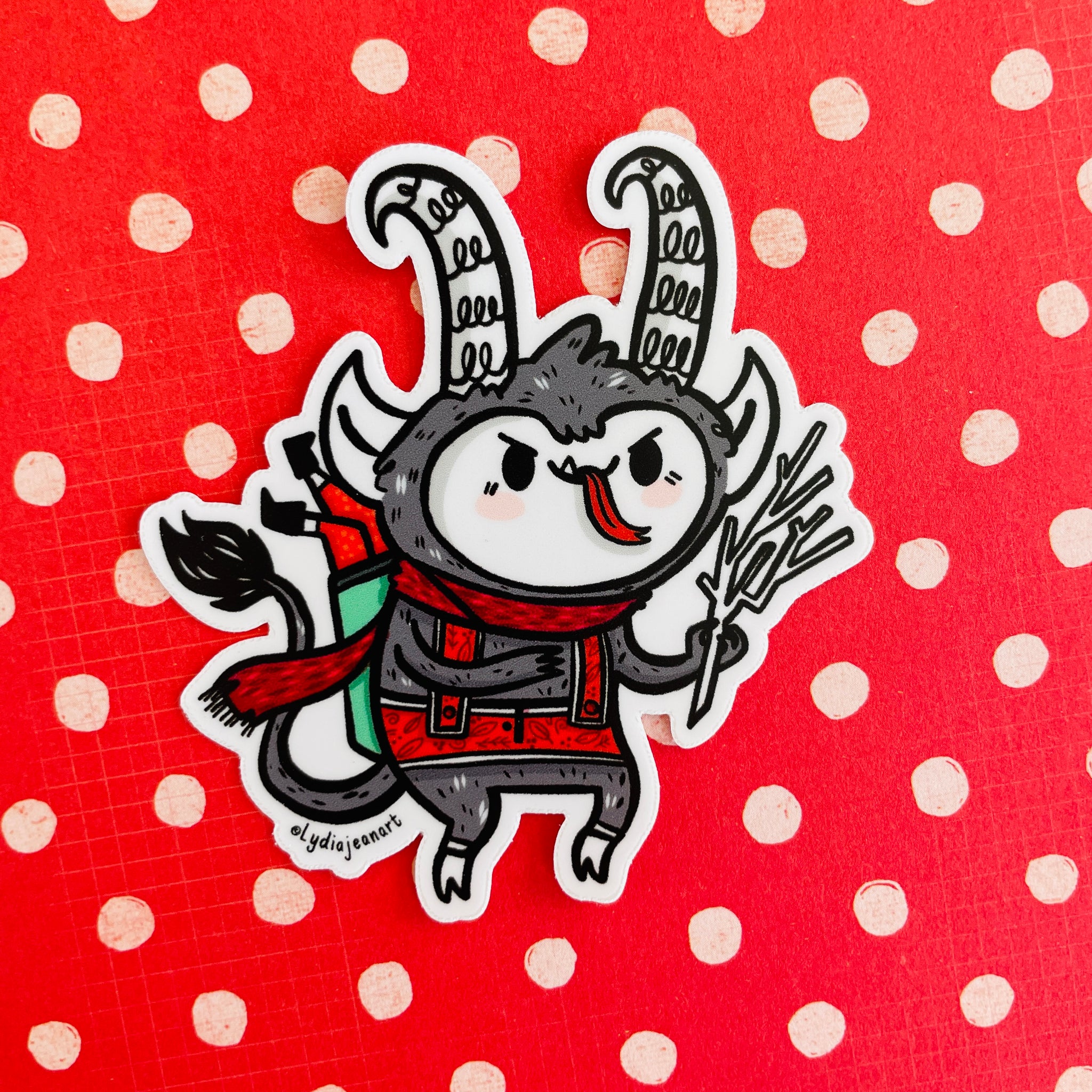 "Krampus" Vinyl Sticker