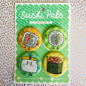 Sushi Pals Buttons / Magnets