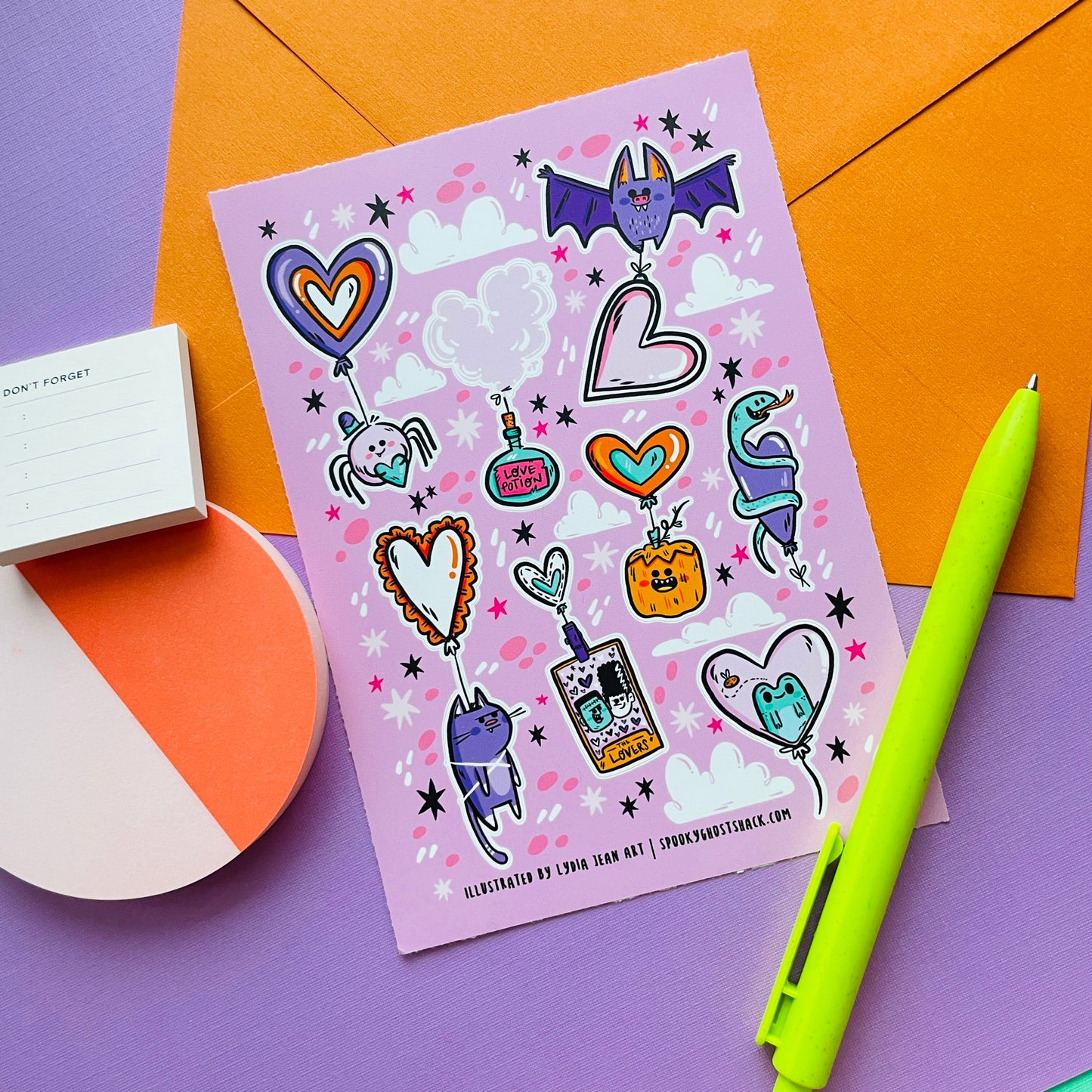 Spooky Love Sticker Sheet