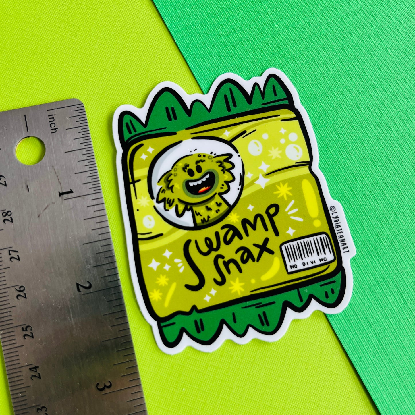 Swamp Snax Spooky Snack Vinyl Sticker