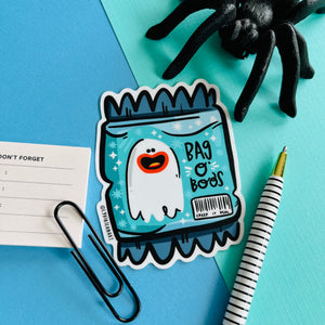 Bag O' Boos Spooky Snack Vinyl Sticker