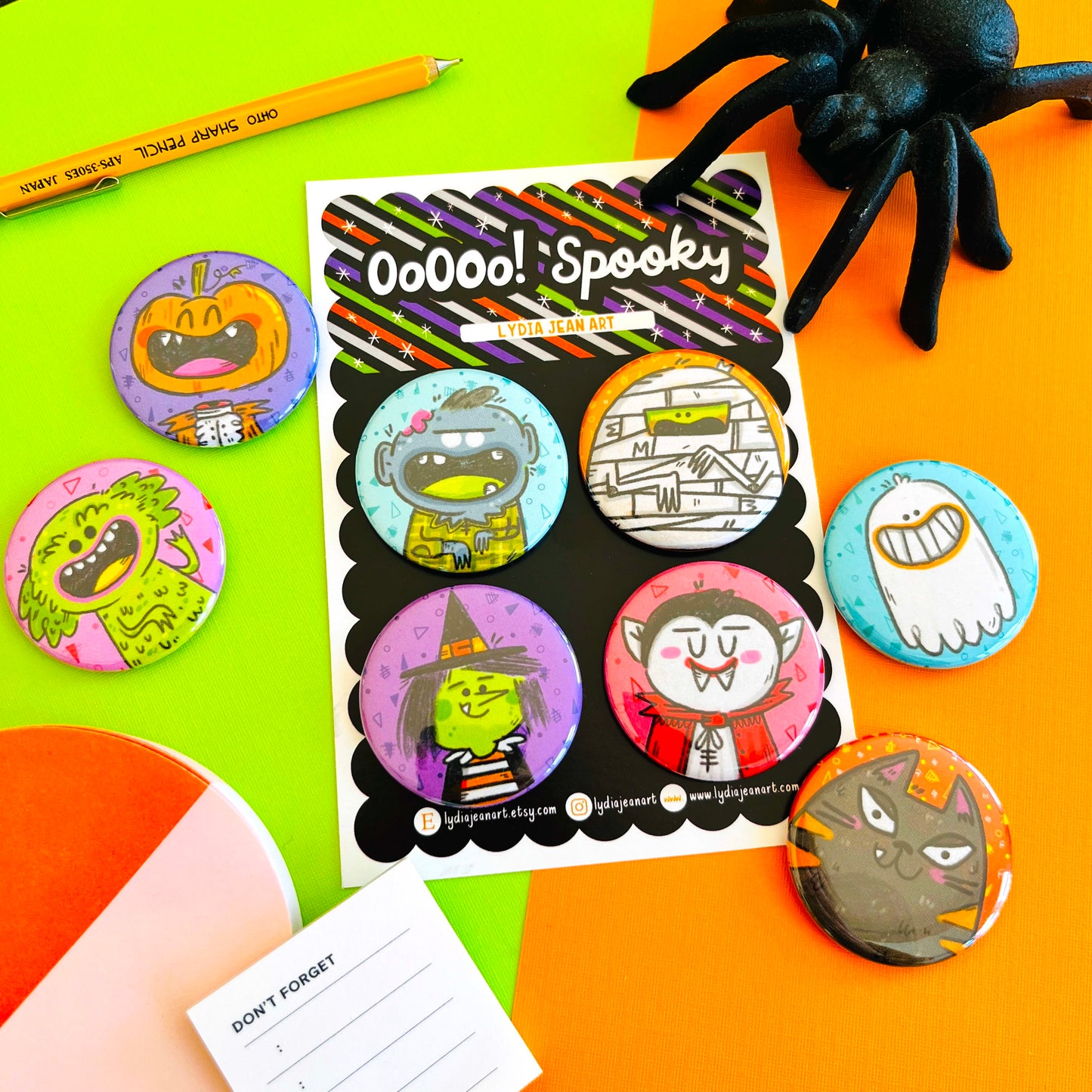 Spooky Pals Buttons / Magnets