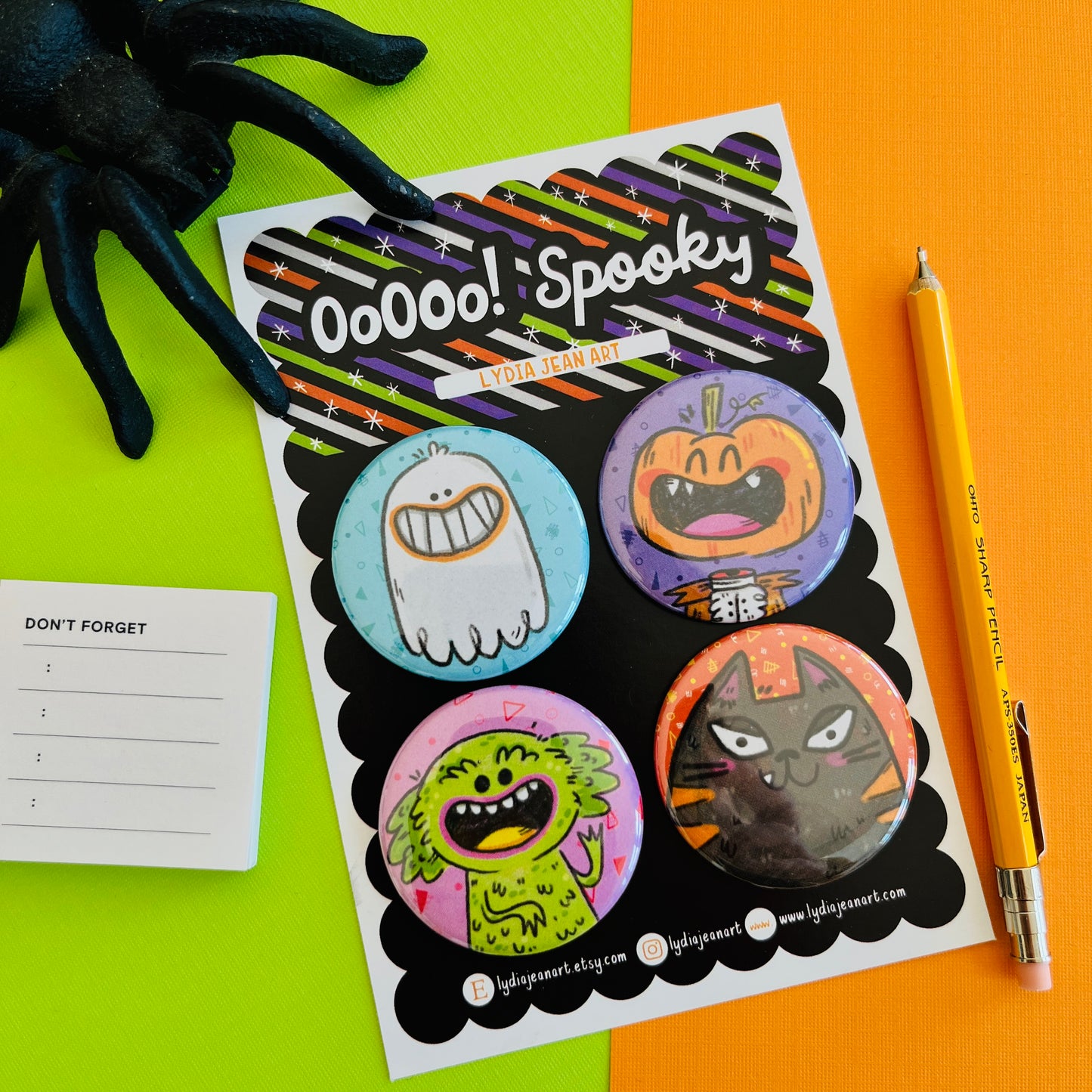 Spooky Pals Buttons / Magnets