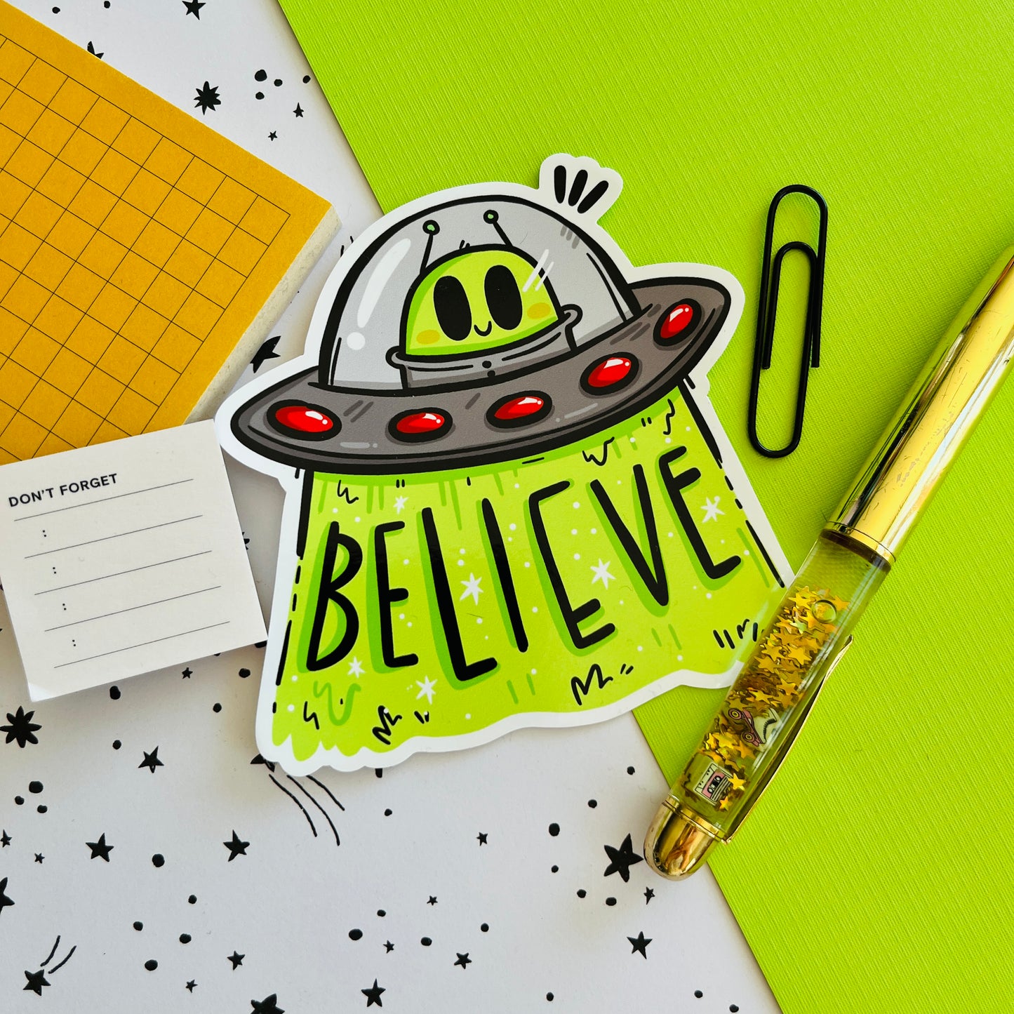 UFO / UAP Believer Window / Mirror Cling