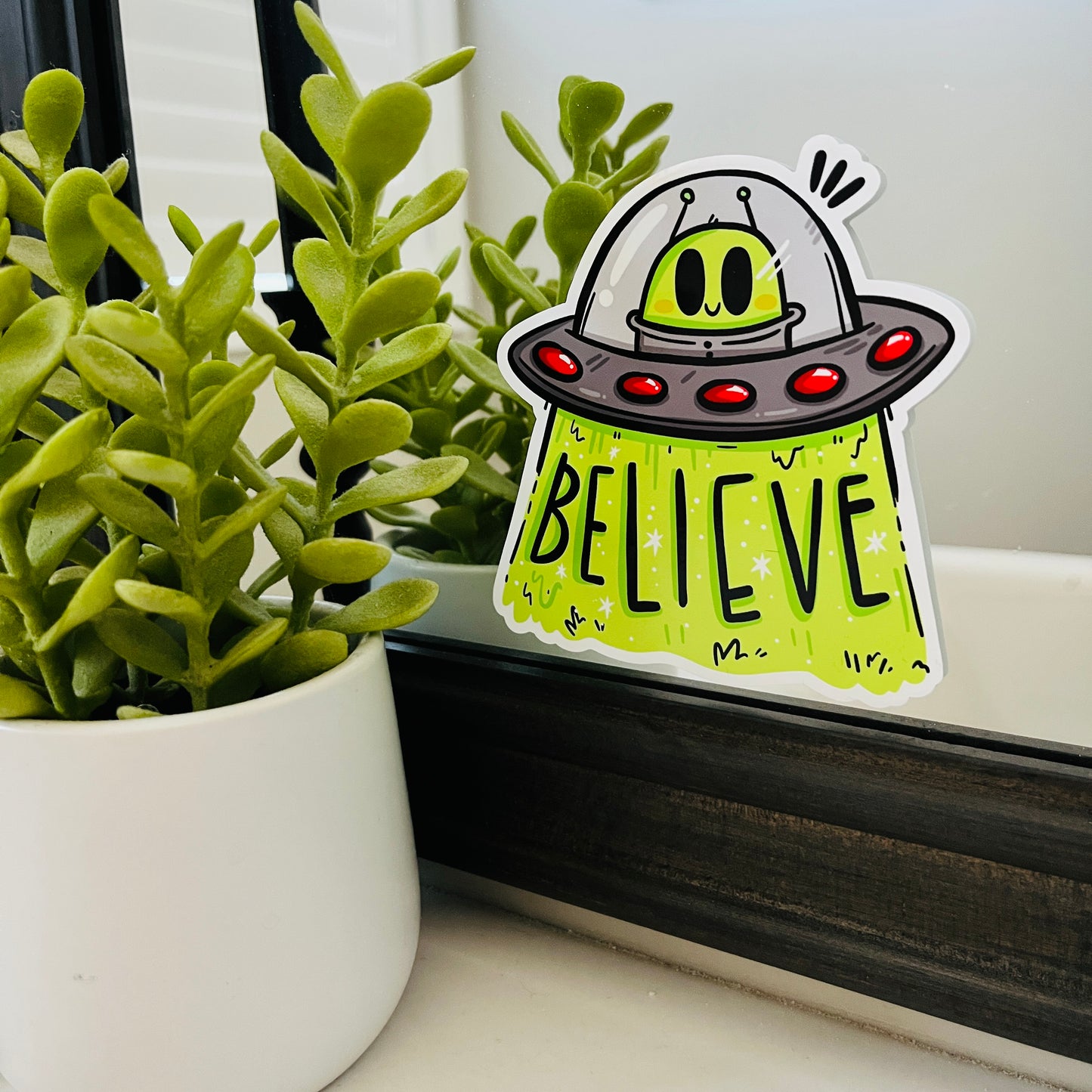 UFO / UAP Believer Window / Mirror Cling