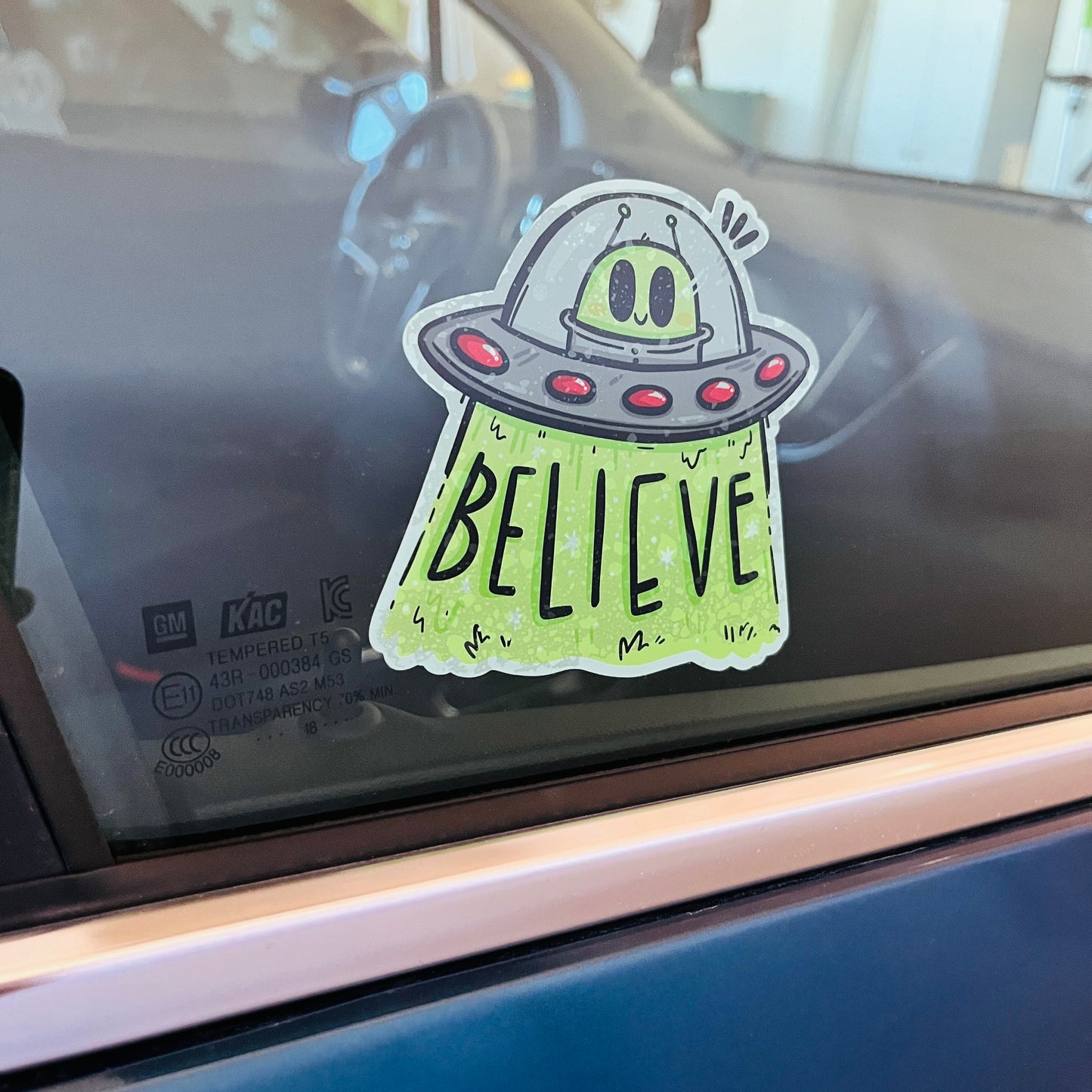 UFO / UAP Believer Window / Mirror Cling