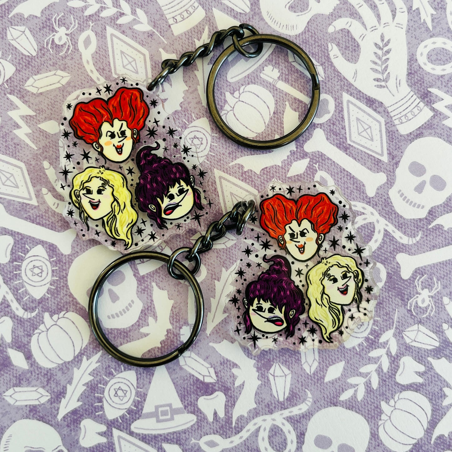 Witch Sisters Acrylic Keychain