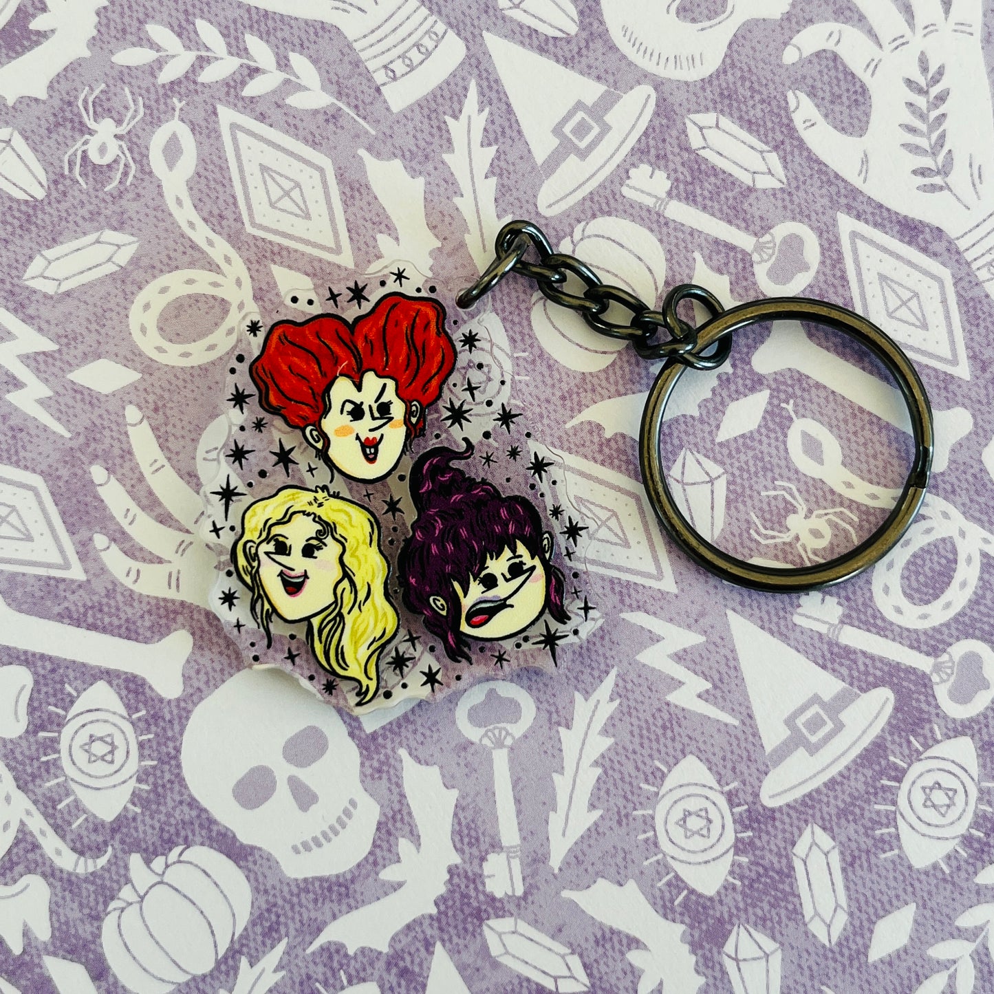 Witch Sisters Acrylic Keychain