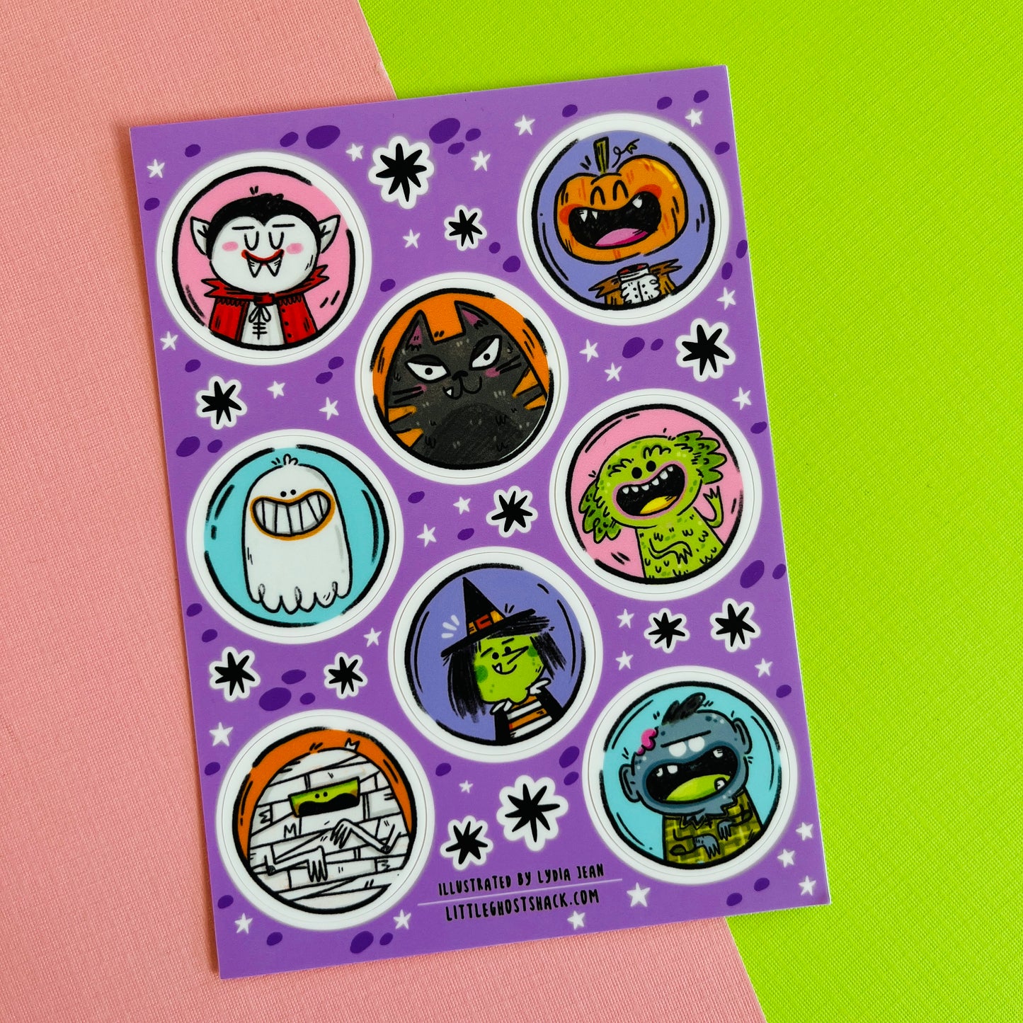 Spooky Pals Sticker Sheet