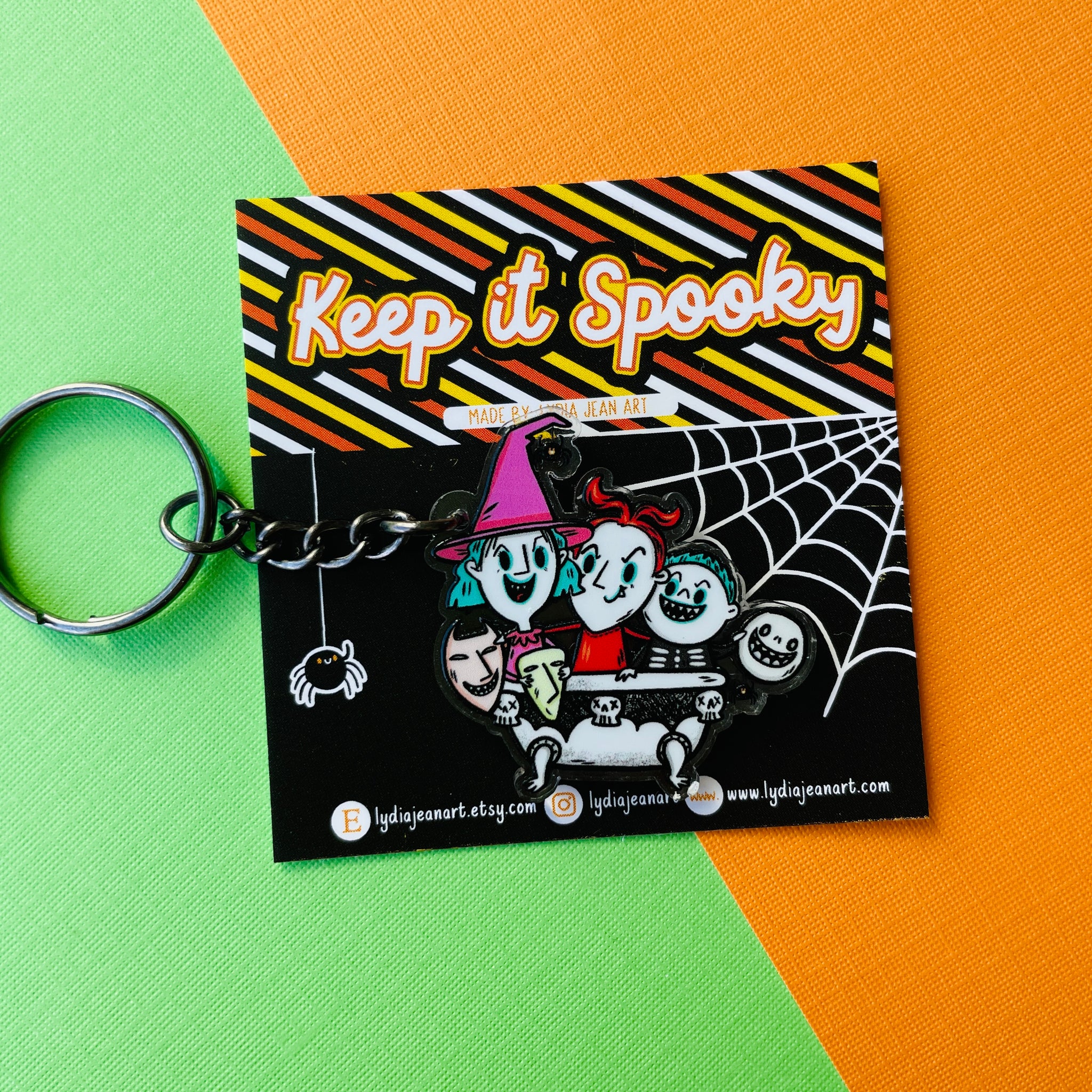 "The Trick or Treaters" Keychain
