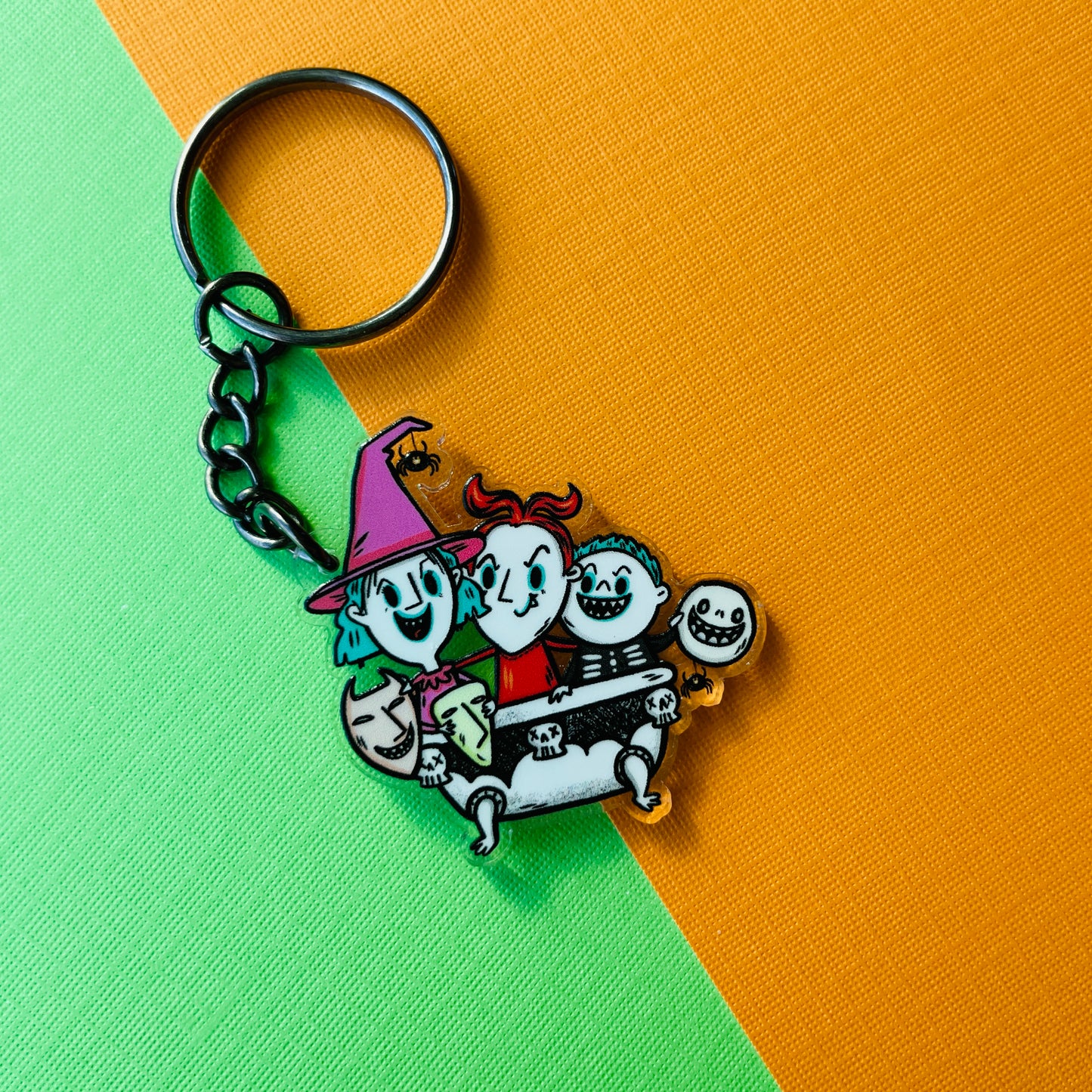 "The Trick or Treaters" Keychain