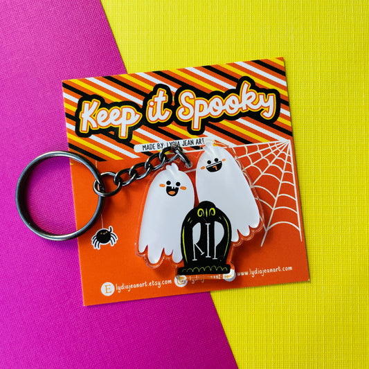 RIP Ghosties Keychain