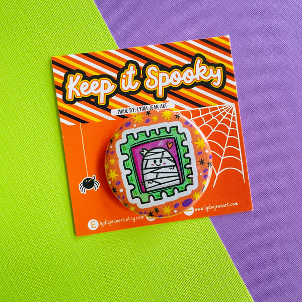 Spooky Stamps Button or Magnet Set
