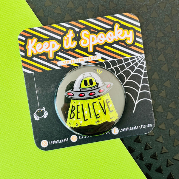 UFO / UAP BELIEVER Button / Magnet