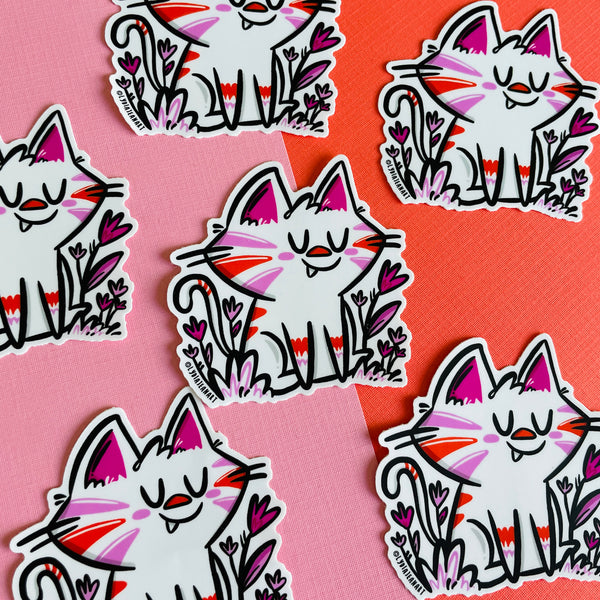 Purfectly Chill Kitty Vinyl Sticker