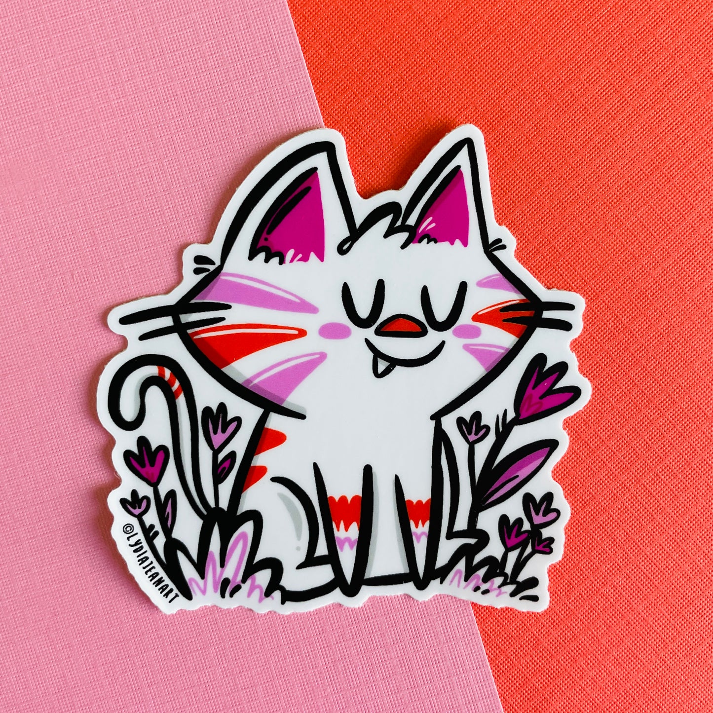 Purfectly Chill Kitty Vinyl Sticker