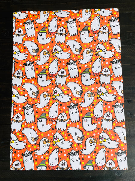 Ghosties in Costume Wrapping Paper