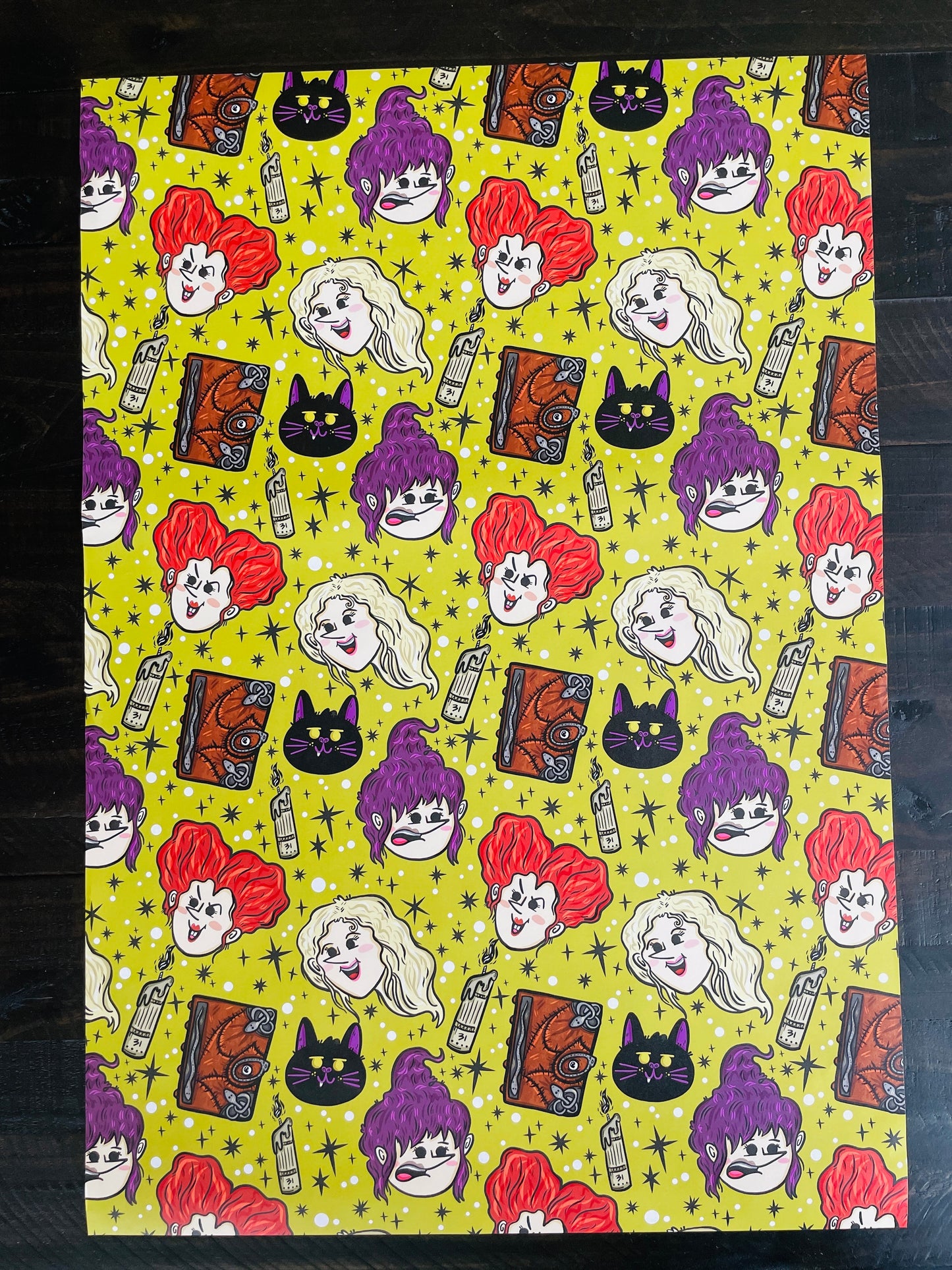 Witchy Sisters Wrapping Paper